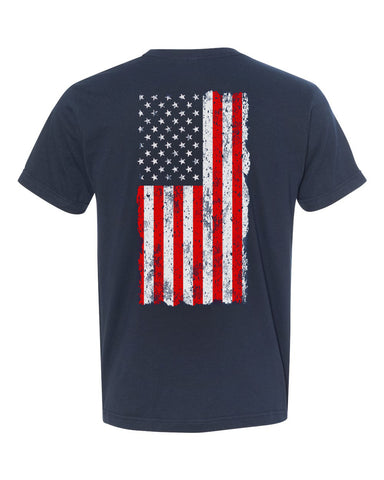 Navy Crownline Flag T-Shirt