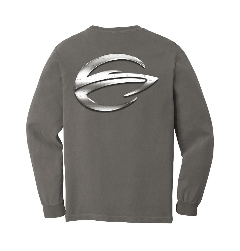 Grey Ring Spun Long Sleeve Tee