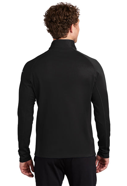 Crownline Logo Mens 1/2-Zip Black Performance Fleece
